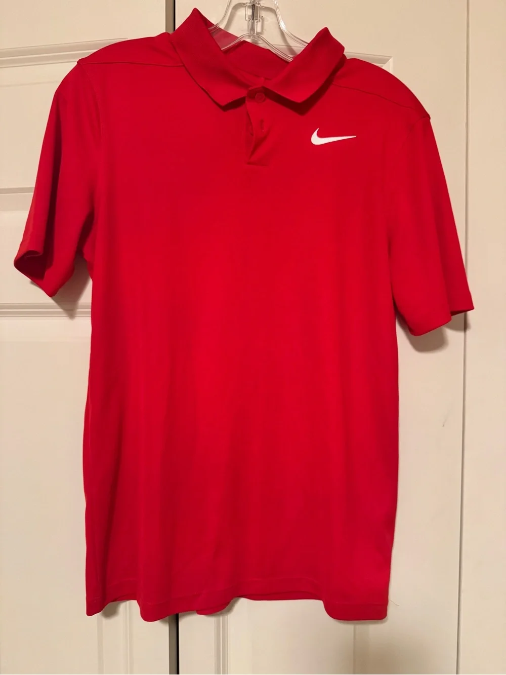 Nike Youth Boys Red Dri-FIT Polo Shirt